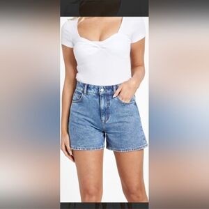 Guess Ariel Denim Mom Shorts
